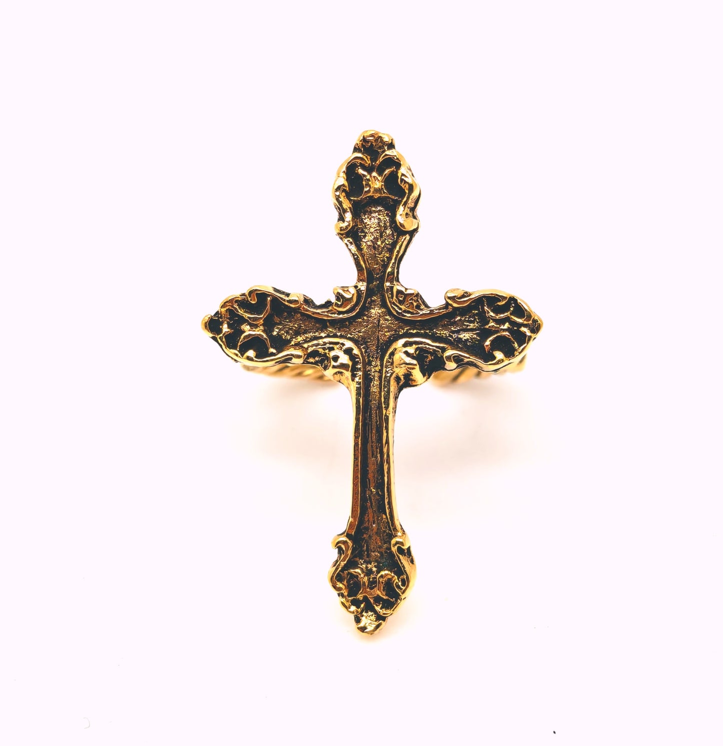 BAGUE  INRI  en doré