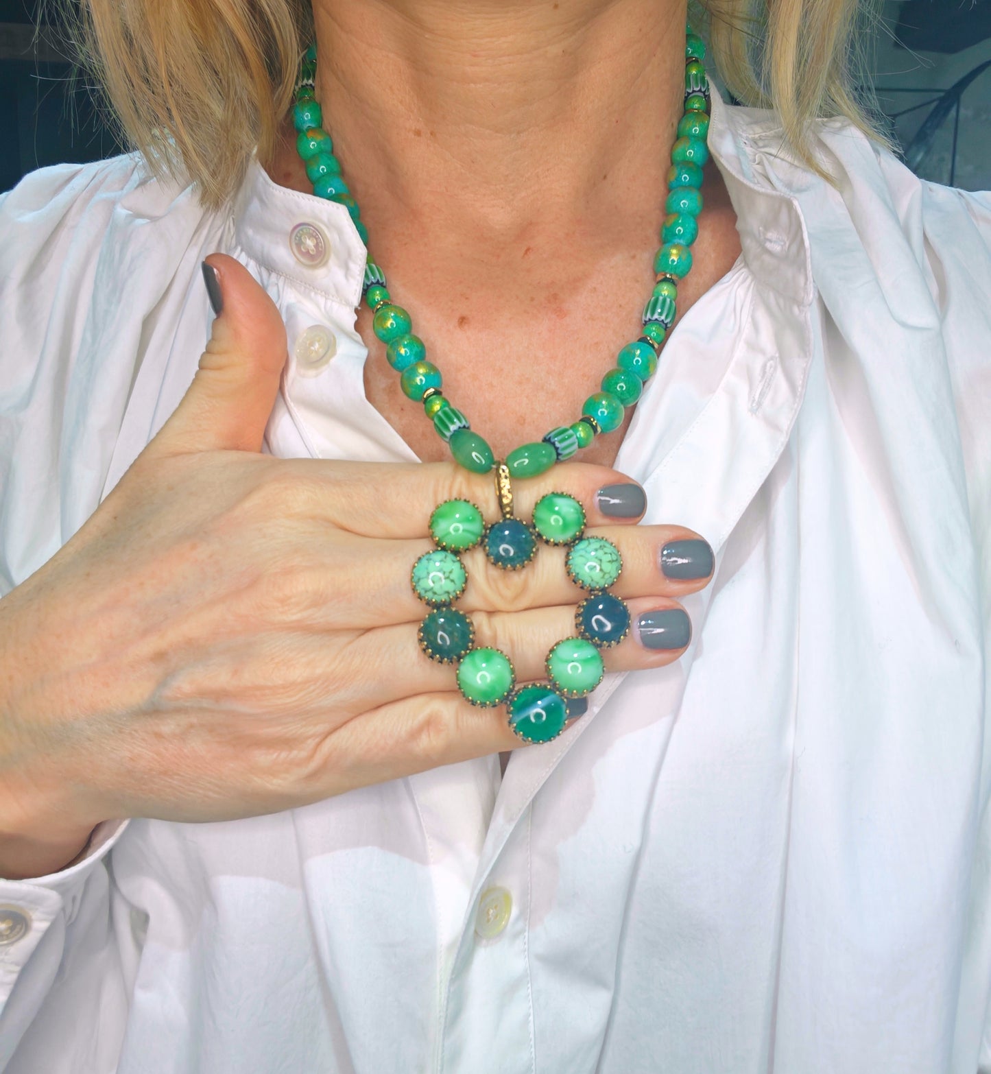 COLLIER LOVE VERT