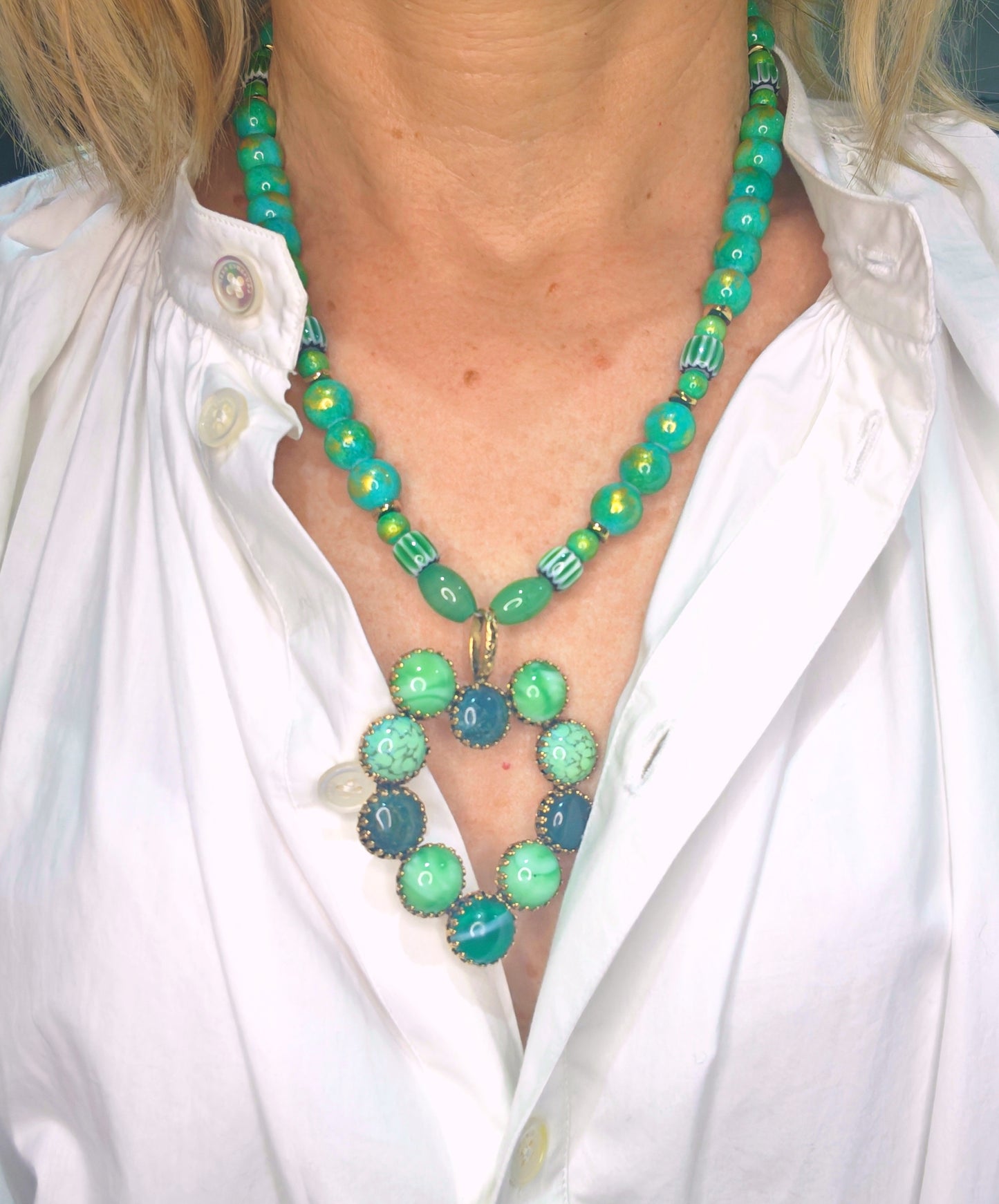 COLLIER LOVE VERT
